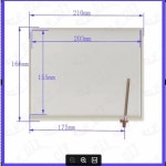 ZhiYuSun KDT3426 차량용 DVD 용 10.4 인치 터치 패널, 210166mm 네비게이터 스크린 유리 이것은 산업용 제어와 호환됩니다. : 달봉상사