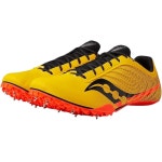 Saucony 여성용 스핏파이어 5 트랙 슈즈, Vizigold/Vizired White/Slime 5 : 핫월드