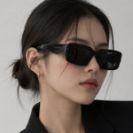 젠트리 G5135 볼드 스퀘어 직사각 뿔테 선글라스 블랙 : 진정성외대