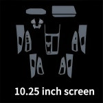장안 치위안 대시보드 멀티미디어 내비게이션 투명 방스크래치 보호 필름 개조용 1. Left Hand Drive : 유라이프몰36호점