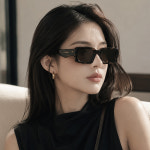 젠트리 G5135 볼드 스퀘어 직사각 뿔테 선글라스 브라운 : 진정성외대
