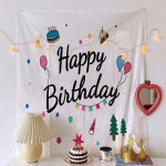 G.L.S 생일 파티 가랜드 광목가랜드 벽장식천 어린이집생일현수막 : GoodLifeStyle
