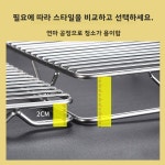 이중층 스테인레스 스틸 돼지고기 냉각 조리대 디스플레이 주방 케이크 베이킹 선반 보관 1 60x26cm 두께의 평평한 메쉬 : 어바웃투데이몰