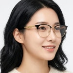레이벤 안경 RX6396 5784 검정 반 뿔테 금테 변색렌즈 추가 가벼운 하금테 레이밴 : 투나인안경원