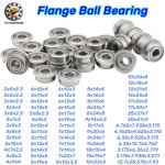 10pcs F693 F695 MF63 MF84 F605 F625 F686 F6802 ZZ 플랜지 베어링 보어 2mm 3mm 4mm 5mm 6mm 7mm 8mm 9mm 플랜지가 있는 : 드림유상사