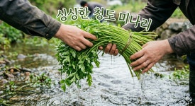 국산 미나리 청도 초여름 미나리 2kg : 보아스네농장