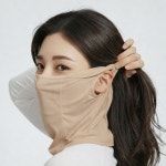 가드맨 자외선차단마스크 귀덮개 얼굴햇빛가리개 자전거 러닝 골프마스크 와이즈핏 플러스, 베이지 L(평균 남성) : 다인누리