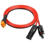 XRDS - RF 태양광 패널 어댑터 발전소 연장 휴대용 3FT 재킷이 구리선, 10AW 3 FT : 다안다 plus
