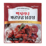멕시카나 닭강정 매콤달콤맛 마늘간장맛 500g 4팩 : 씨마트코리아