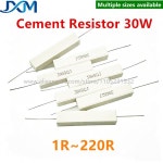2-5pcs 30W 시멘트 저항기 전력 1Ω 1.5R 2R 3R 3.3R 4.7R 10R 12ohm 15 20 33 68R 220R100ohm : 텐더플랜