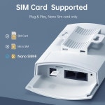 플레리 WIFI5 1200Mbps LTE 라우터 4G 와이파이 심 LAN/WAN 포트 안테나 POE/12V DC 전원 2.4+5.8G 야외 AP : 프로팀종합상사3