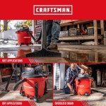 CRAFTSMAN CMXEVBE17596 76 1L 20갤런 6 5 더스트 습식 듀티 1 12갤런 6.0 피크 HP : 공간채움12