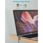 URWOW 직각형 C USB 3.1 어댑터 남성에서 여성으로 90도 연장 2팩 2 pack : 해피어마켓1