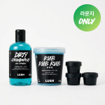 [라운지전용] 더티 스프링 워시 샤워 젤 280g + 럽럽럽 바디 스크럽 330g (+샘플 3종) : 러쉬코리아