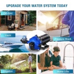 크레스트웨이브 담수 펌프 7GPM 70PSI, 110V 수도 가정용 업그레이드 프라이밍 1 70PSI-7GPM Standard Pac : 다담다.