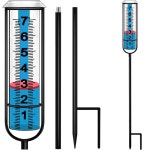 JMBAY 강우량 측정기 실외, 정확한 실외 가능 최고 높이 있는 데크, 부표, 높은 1 Plastic Rain Gauge Tube : 다담다.