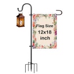 셰퍼드 가 달린 가든 플래그폴 스탠드 가든 플래그 스탠드 12x18 플래그 1/2인치 Flagpole 46 Inch : 원더랜드1988