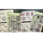 크리스마스 사슴과 달력 스크랩북 공예 제작자 우표 사진 앨범 템플릿 수제 장식 1. F9805-stamps : 유라이프몰16호점