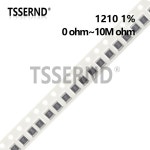 1210 1% SMD 저항기 0R ~ 1M 1/2W 0 1 10 220 330 ohm 1K 2.2K 470K 1R 개 : 룸베이