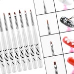 브러쉬 8종 SET 네일 2W3BA37DR9 : 아케이드v