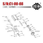 C1 050핸드 휠 침대 새들메탈 Grizzly 1Mr 예비 107 150 G0937 새들메탈 M1015 MS C1 M1 선반 소형 I C1 107 7 침대 부품 Meister... 