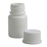 100X20ml HDPE 단단한 흰색 약품 병 캡슐 용기 포장 탬퍼 씰 뚜껑 포함 : 가람이엔지