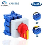 YMD11-C 시리즈 OFF-ON 패널 DIN 레일 장착 아이솔레이터 스위치  분리 교체 LW30 3/4P 690V 25 32 40 63 80 100A : 퍼헬시