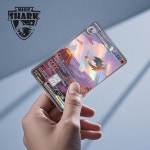 매직 샤크 차리자드 EX 카드 스킨 신용카드용 겐가 은행 스티커 TCG 이브이 필름 홀로그램 H1069 Big Chip : 알레비아
