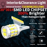 2pcs LED 통관 전구 램프 W5W T10 5W5 Canbus VW Passat B5 B5.5 B6 골프 mk3 mk4 mk5 mk6 3 4 5 6 폴로 6n 6r 9n Tou : 바이셀나인티세븐