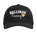 볼파크 유모 할머니 소프트볼 야구 볼러 조절식 모자 Black One Size : 나스토어일공