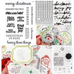 크리스마스 스탬프 스크랩북 다이어리 장식 엠보싱 템플릿 인사말 카드 수제 1. F7223-stamps : 유라이프몰4호점
