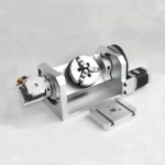 CNC 머신 4번째 로터리 축 100mm 3조 척 금속 목재 라우터 밀링 : 한백모터스