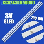 LED 백라이트 CC02430D740V01 HTY-43UHD11B-S2 NVX-43U329MSY U43G8100QK H-LED43EU1312 STV-43FDUBK1R LD-43SU : 글로벌웨이1