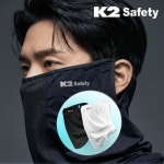 K2 Safety 쿨핏 쿨마스크 블렉 화이트 자외선차단 앞뒤 초미세메쉬 자전거 골프 레저스포츠  IUS25913 : 케이투충남세이프티