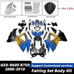 오토바이 페어링 세트 바디 키트 플라스틱 스즈키 GSX-R600 R750 2008-2010 K8 K9 K10 액세서리 주입 차체 S0608 : 바이셀원제로파이브