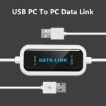 USB PC 간 온라인 공유 동기화 링크 네트워크 직접 데이터 파일 전송 브리지 LED 케이블 고속 간편 복사 2대의 컴퓨터 연결 : 렌도샵