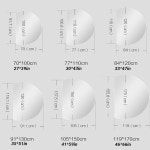 51인치) 3가지 거실용 욕실 컷 색상(왼쪽 길이 거울 문 거울 스마트 35 LED 아래쪽 91 벽걸이 / 현관문 하프 김서림 방지 130cm : 마한-2