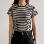 여성 반팔티 모달 면 이너 봄 여름 긴팔 유넥 단가라 오버핏 골지 기본티 레이어드 : 해시노멀