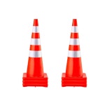 VEVOR 안전 콘 15 2 X 91 교통 36인치 4CM PVC 오렌지 건설 28inch 6개 : 바른상점11