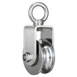 케이블 풀리 스위블 블록 176 스테인리스 헤비 304 인사이드 베어링 스틸 듀티 적재량 48mm wall mounted : 바른길가게