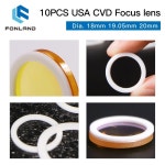 FONLAND 10 CVD 초점 ZNSE DIA 20 19 05 18 FL 38 50 63 76 101 127 CO2 절단기 : 네리온