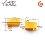 1-5PCS RX24 25W 알루미늄 전력 금속 쉘 케이스 권선 저항기 0.1R ~ 100K 1 2 3 5 6 8 10 20 800 1K 47K 50K 옴 : 트랜드상사