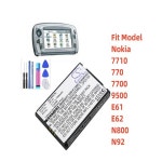 모바일 스마트폰 배터리 Nokia 7710 9500 E61 E62 N800 N92 BP-5L 용량 1300mAh / 4.81Wh 유형 리튬 : 현원교역상사