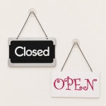 오픈 클로즈 팻말 옷가게 부재중 외출중 open close 푯말 : 몽디스플레이