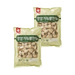 천일냉동 야식메뉴 식사대용 안주 육즙가득 가정용 만두 영양가득 물만두 1kg 2개 : 소현이팜