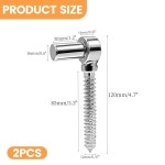 UTALIND 6CM 8인치 후크 농장 나사 스테인리스 경첩 게이트 M12 볼트 목재 2pcs M12 Eye Hinge : 에브리바이마켓