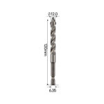 모드 S0685-7 카바이드 십자 드릴비트 4날비트 타일 콘크리트 건습식 12x120MM : 아리랑툴스