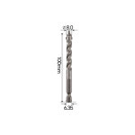 모드 S0685-5 카바이드 십자 드릴비트 4날비트 타일 콘크리트 건습식 8x100MM : 아리랑툴스