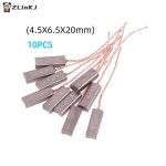 ▶10개입 4.5X6.5X20mm 고순도 구리 발전기 카본 브러쉬 BYD용 교류 레귤레이터 : 나이로