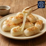 [바로키친] 떡안애 구워먹는 치즈떡 1kg 냉동 모짜렐라치즈 떡볶이떡 마라탕사리 : 바로키친